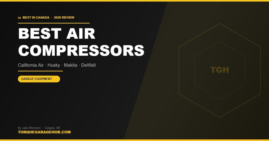 Best air compressors garage Canada 2026 — Jake Morrison TorqueGarageHub