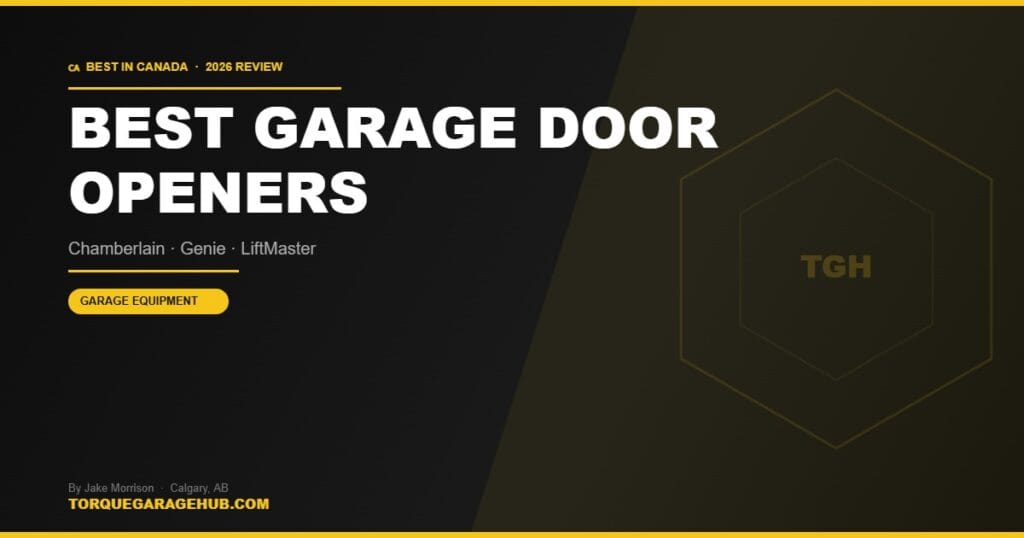 Best garage door openers Canada 2026 review by Jake Morrison — TorqueGarageHub